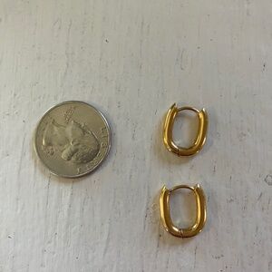 18K gold plated hoop earrings